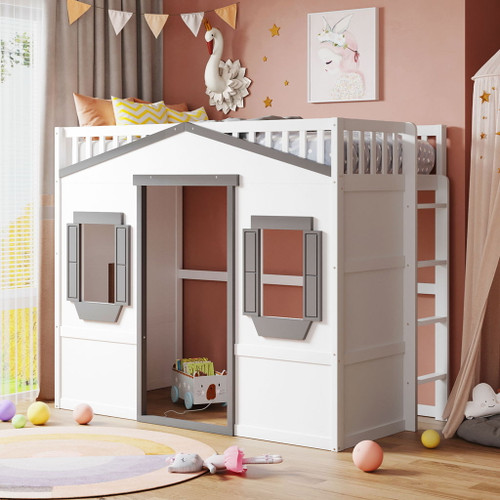 Elegant House Loft Bed With Ladder Elegant House Loft Bed With Ladder