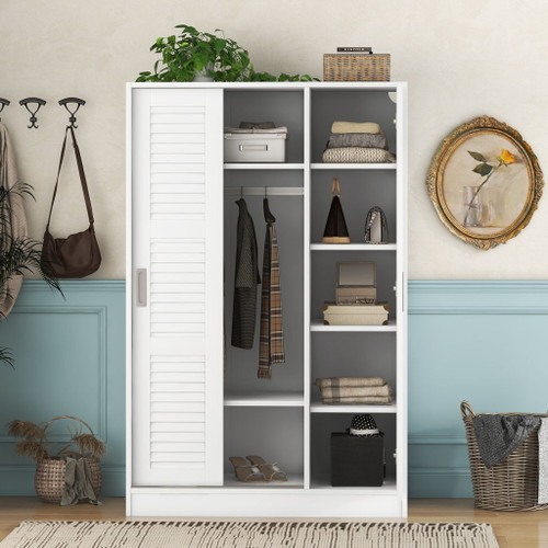 3 Door Shutter Wardrobe & Shelves 3 Door Shutter Wardrobe & Shelves