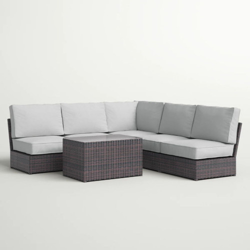 Stylish - 4 Person Patio Seating Set With Cushions