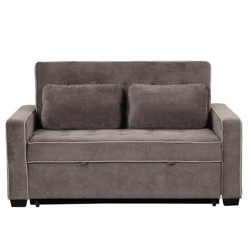 Upholstered Sleeper Bed Sofa With Dual USB Charging, Adjustable Backrest Upholstered Sleeper Bed Sofa With Dual USB Charging, Adjustable Backrest