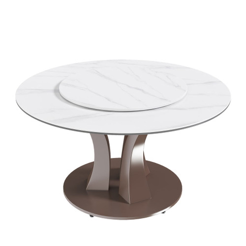Table With Rotating Tray Scratch & Heat For Kitchen & Restaurant(Table Only - White Table With Rotating Tray Scratch & Heat For Kitchen & Restaurant(Table Only - White