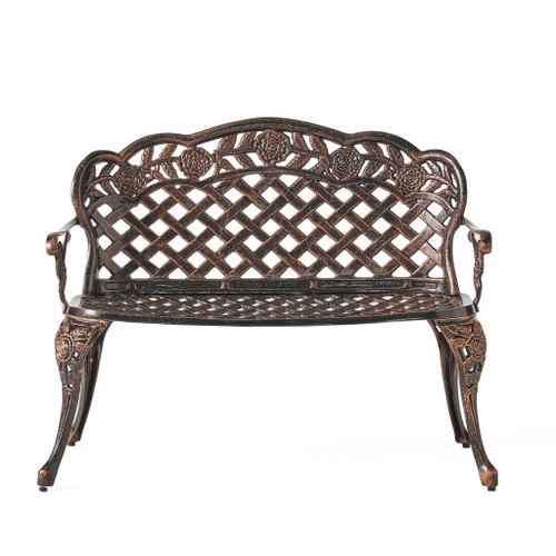 Lucia - Outdoor Garden Bench - Copper Lucia - Outdoor Garden Bench - Copper