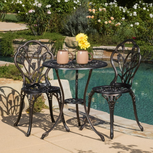 Nassau - Cast 3 Piece Bistro Set Nassau - Cast 3 Piece Bistro Set