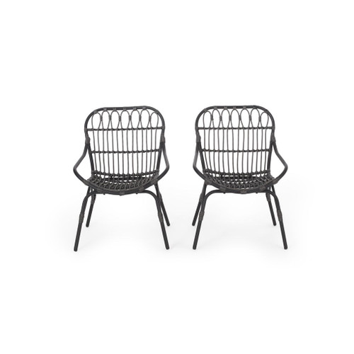 Monsoon - Outdoor Accent Chair With Open Weave Design Monsoon - Outdoor Accent Chair With Open Weave Design