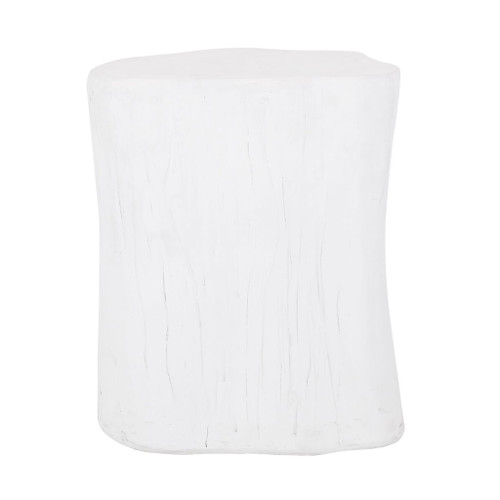 Outdoor, Lightweight Concrete Side Table - Antique White Outdoor, Lightweight Concrete Side Table - Antique White