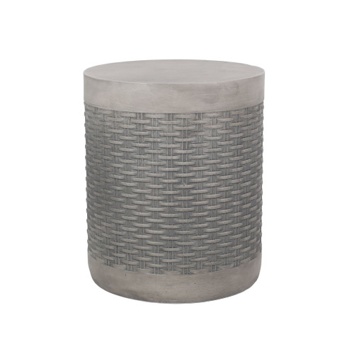 Outdoor Lightweight End Table Round Concrete Outdoor Side Table - Natural Outdoor Lightweight End Table Round Concrete Outdoor Side Table - Natural