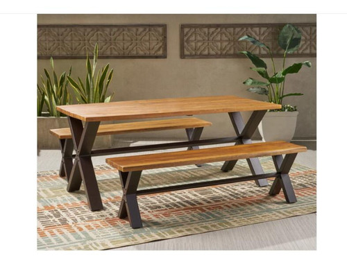 Sanibel - 3 Piece Dining Set - Teak Sanibel - 3 Piece Dining Set - Teak