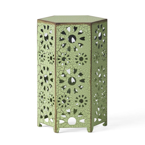 Galore - Side Table With Sunburst Cut Out Design Galore - Side Table With Sunburst Cut Out Design