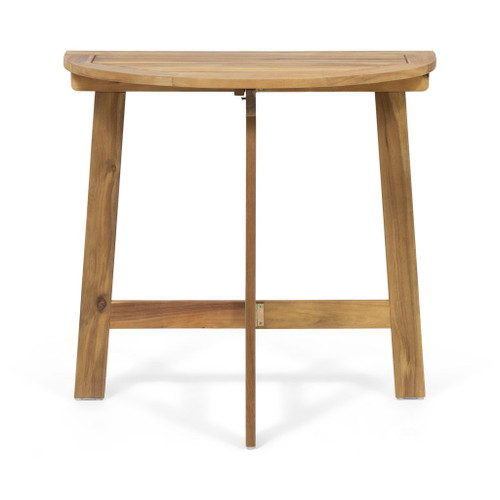 Outdoor Half Round Folding Acacia Wood Bistro Table Outdoor Half Round Folding Acacia Wood Bistro Table