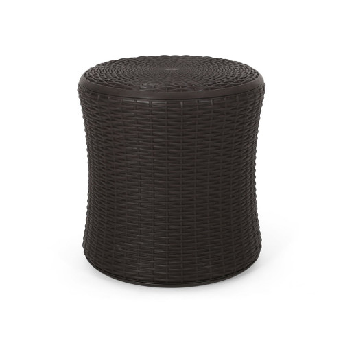 Olivo - Patio Table Outdoor Side Table - Dark Brown Olivo - Patio Table Outdoor Side Table - Dark Brown