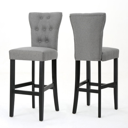 Elegant Barstool Set With Plush Cushioning Elegant Barstool Set With Plush Cushioning