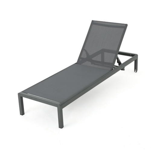 Outdoor Patio Chaise Lounge With 5 Reclining Positions Outdoor Patio Chaise Lounge With 5 Reclining Positions