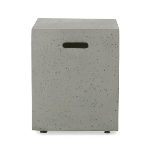 Modern Tank Holder Side Table With Smooth Concrete Surface Modern Tank Holder Side Table With Smooth Concrete Surface