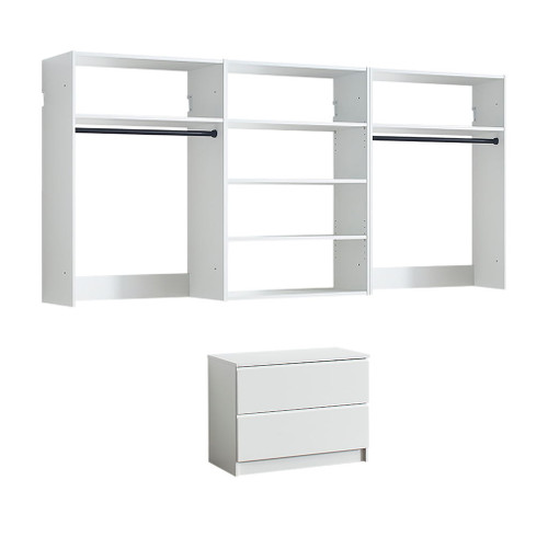 Devi - Wall Mounted Closet System With Modular Units Devi - Wall Mounted Closet System With Modular Units