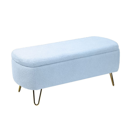 Storage Ottoman Bench For End Of Bed Gold Legs, Modern Camel Faux Fur Entryway Bench Upholstered Padded With Storage For Living Room Bedroom Storage Ottoman Bench For End Of Bed Gold Legs, Modern Camel Faux Fur Entryway Bench Upholstered Padded With Storage For Living Room Bedroom