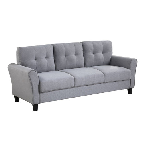 Modern Living Room Sofa Linen Upholstered Couch Furniture For Home Or Office Modern Living Room Sofa Linen Upholstered Couch Furniture For Home Or Office