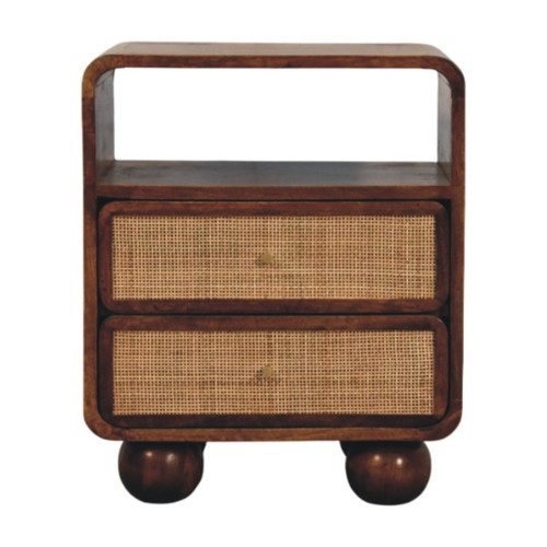 Larissa - 2 Drawer Nightstand - Brown Larissa - 2 Drawer Nightstand - Brown