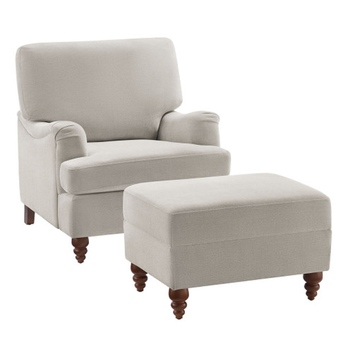 Candor - Chair And Ottoman Set - Beige Candor - Chair And Ottoman Set - Beige