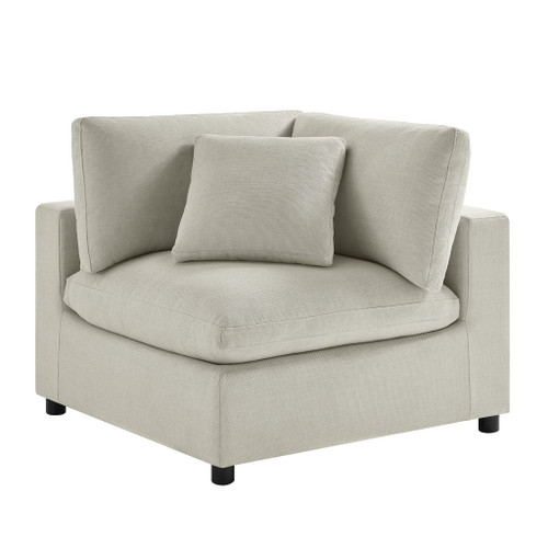 Cassandra - Corner Wedge Chair - Beige Cassandra - Corner Wedge Chair - Beige