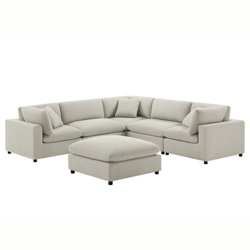 Cassandra - Modular 6 Piece Sectional - Beige Cassandra - Modular 6 Piece Sectional - Beige