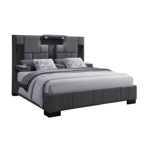 Yaris - Contemporary Bed With Wireless Charging And LED Lights Yaris - Contemporary Bed With Wireless Charging And LED Lights