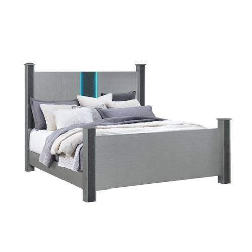 Lorenzo - 5 Piece Bedroom Set With Glittered Detailing Lorenzo - 5 Piece Bedroom Set With Glittered Detailing