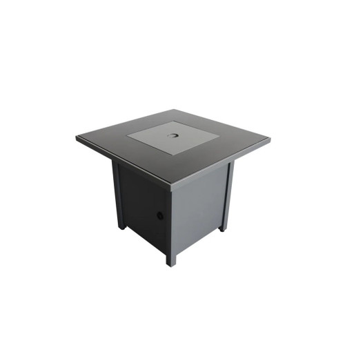 Durable Construction Outdoor Fire Pit Table With Lid - Gray Durable Construction Outdoor Fire Pit Table With Lid - Gray