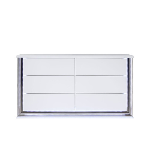 Moon - Smooth Dresser With LED - White Moon - Smooth Dresser With LED - White