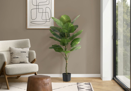 54" Tall, Artificial Plant, Dieffenbachia Tree, Indoor, Faux, Fake, Floor, Greenery, Potted, Real Touch, Decorative - Green / Black 54" Tall, Artificial Plant, Dieffenbachia Tree, Indoor, Faux, Fake, Floor, Greenery, Potted, Real Touch, Decorative - Green / Black