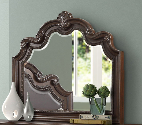 Ornate Mirror - Mahogany Ornate Mirror - Mahogany