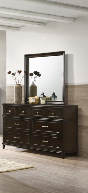 Merlot - Square Mirror - Mahogany Merlot - Square Mirror - Mahogany