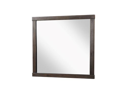 Square Mirror With Knotty - Brown Square Mirror With Knotty - Brown