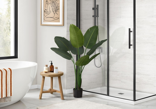 44" Tall, Artificial Plant, Bird Of Paradise Tree, Indoor, Faux, Fake, Floor, Greenery, Potted, Decorative - Green / Black 44" Tall, Artificial Plant, Bird Of Paradise Tree, Indoor, Faux, Fake, Floor, Greenery, Potted, Decorative - Green / Black