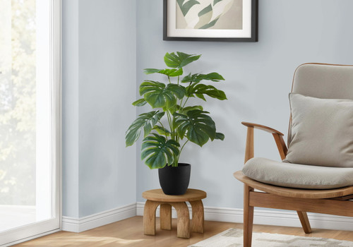 24" Tall, Artificial Plant, Monstera, Indoor, Faux, Fake, Table, Greenery, Potted, Real Touch, Decorative - Green / Black 24" Tall, Artificial Plant, Monstera, Indoor, Faux, Fake, Table, Greenery, Potted, Real Touch, Decorative - Green / Black