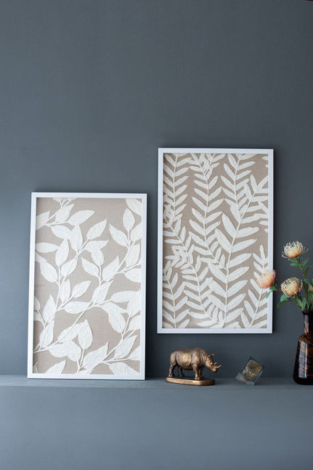 Shadow Box Wall Decor (Set of 2) - White Shadow Box Wall Decor (Set of 2) - White