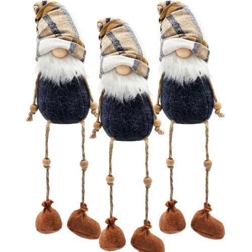 3 Pieces Fall Thanksgiving Gnomes Decorations, Harvest Festival Table Home Ornaments For Holiday Party Gifts - Blue / Brown 3 Pieces Fall Thanksgiving Gnomes Decorations, Harvest Festival Table Home Ornaments For Holiday Party Gifts - Blue / Brown