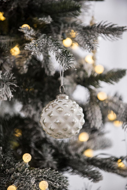 Christmas Ball Ornaments, Decorative Hanging Ball Christmas Tree Ornaments, For Holiday Party Decorations (Set of 12) - White Christmas Ball Ornaments, Decorative Hanging Ball Christmas Tree Ornaments, For Holiday Party Decorations (Set of 12) - White