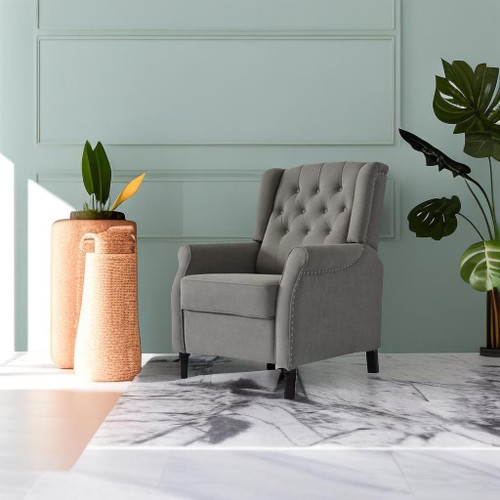 Brand New Recliner Sofa Cozy Soft Living Room Sofa Chair - Light Gray Brand New Recliner Sofa Cozy Soft Living Room Sofa Chair - Light Gray