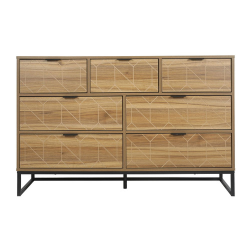 Modern 7 Drawer Dresser Cabinet - Walnut Modern 7 Drawer Dresser Cabinet - Walnut