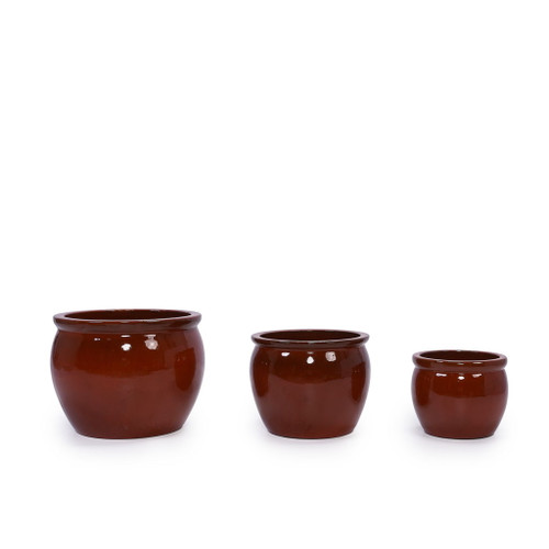 3 Pieces Ceramic Flowerpot, Planter For Patio, Garden Or Windowsills 3 Pieces Ceramic Flowerpot, Planter For Patio, Garden Or Windowsills