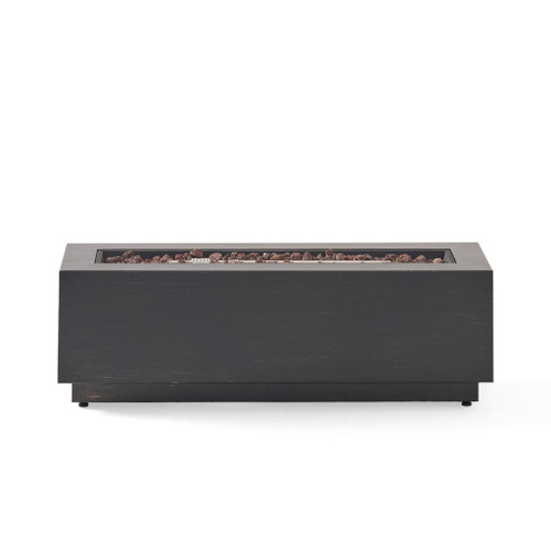 Modern Rectangular Iron Fire Pit 50,000 Btu Modern Rectangular Iron Fire Pit 50,000 Btu