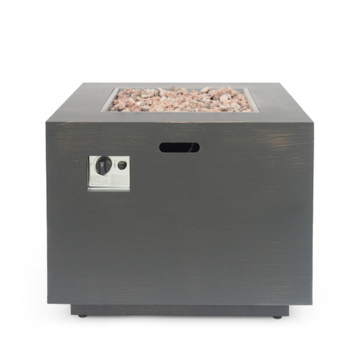 Outdoor Patio Gas Burning Fire Pit Table 50,000 Btu, Square Outdoor Patio Gas Burning Fire Pit Table 50,000 Btu, Square