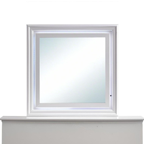 Verona - Mirror With Premium Low Distortion Glass - White Verona - Mirror With Premium Low Distortion Glass - White