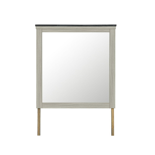 Augusta - Mirror With Sleek Frame, Large Scale Mirror For Dresser - Beige Brown Augusta - Mirror With Sleek Frame, Large Scale Mirror For Dresser - Beige Brown