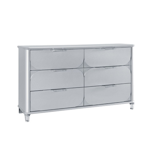 Laura - Dresser With Spacious Drawers - Silver Laura - Dresser With Spacious Drawers - Silver