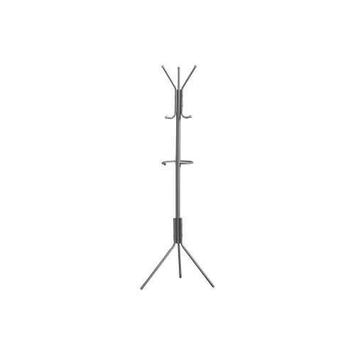 Coat Rack, Hall Tree, Free Standing, Hanging Bar, 6 Hooks, Entryway, Contemporary & Modern
