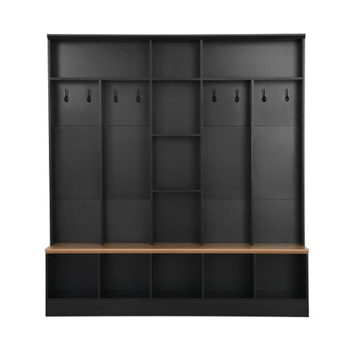 Minimalist Shoe Cabinet With Cube Storage & Shelves Minimalist Shoe Cabinet With Cube Storage & Shelves