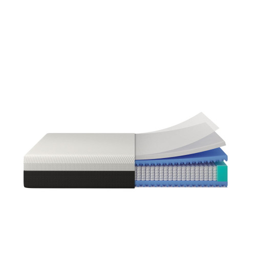 12'' Queen Size Hybrid Mattress, Cooling Memory Foam & Pocket Springs Medium Firm - White 12'' Queen Size Hybrid Mattress, Cooling Memory Foam & Pocket Springs Medium Firm - White