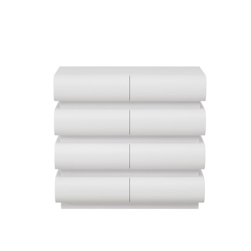 Minimalist Handle Less 8 Drawer Dresser With Wide Storage