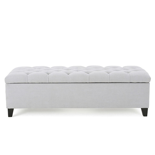 Glouster - Storage Ottoman - Light Gray